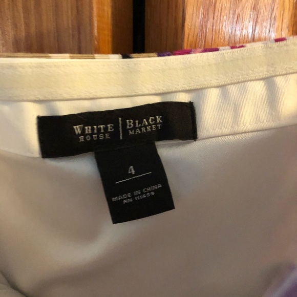 WHBM Strapless Floral Dress Size 4 - Picture 7 of 8